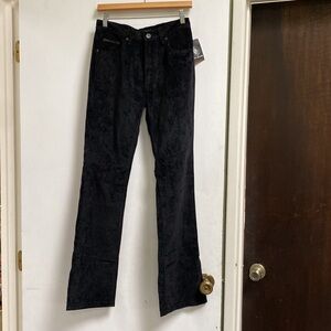 DKNY Jeans, Black Velvet Boot Cut - Size 4 - NWT
